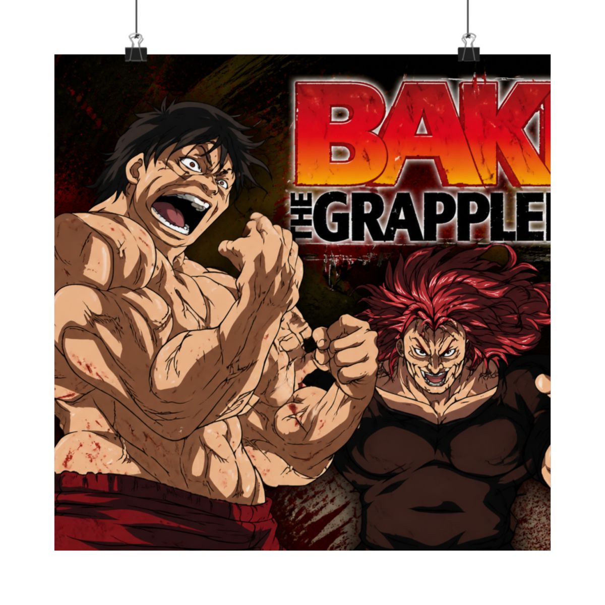Baki the Grappler Anime Fabric Wall Scroll Poster (32 x 24) Inches [A]Baki-4 (L) - alternate angle 3, merchandise