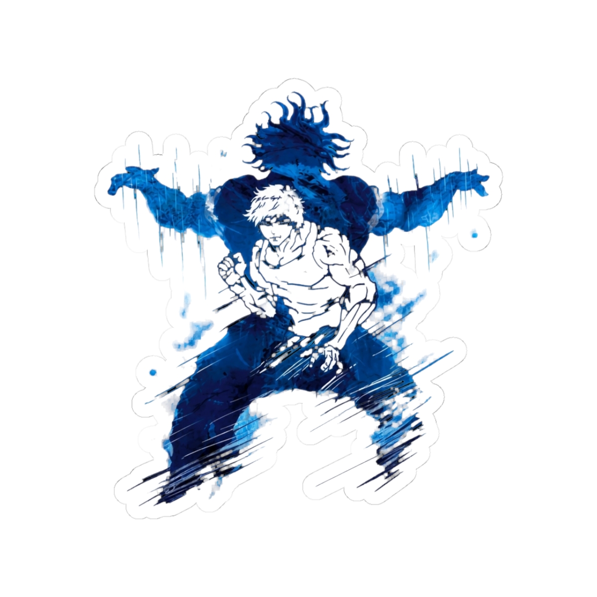Yujiro Hanma BaKi Blue Aura Power