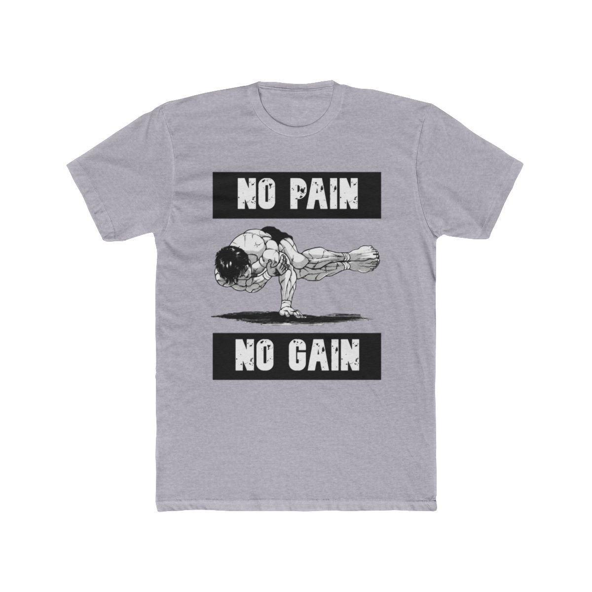 Baki Pose No Pain No Gain T Shirt - alternate angle 3, merchandise