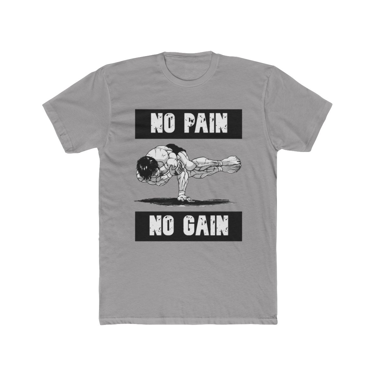 Baki Pose No Pain No Gain T Shirt - Official T-Shirts merchandise