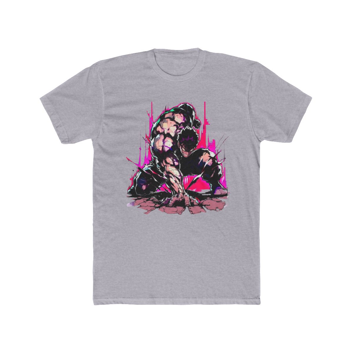 Yujiro Hanma Fierce Power Pose Baki T Shirt - alternate angle 5, merchandise