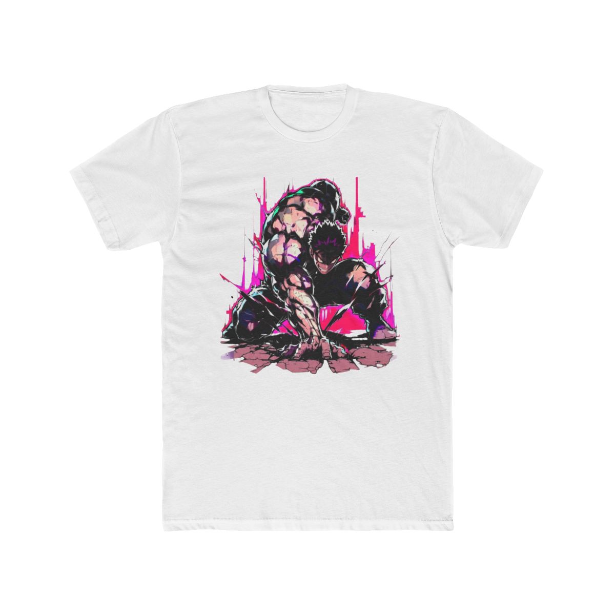 Yujiro Hanma Fierce Power Pose Baki T Shirt - Official T-Shirts merchandise